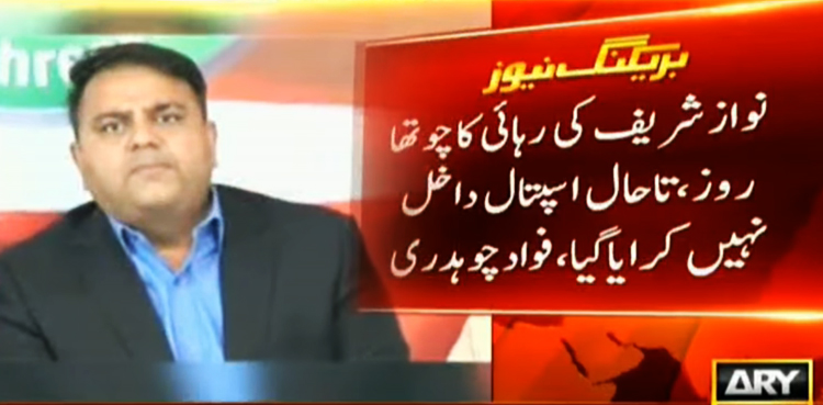 Are you waiting for last week of bail to fall ill, Fawad asks Nawaz Sharif