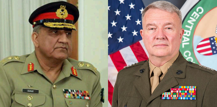 US CENTCOM chief, COAS Bajwa discuss Pakistan-India tension