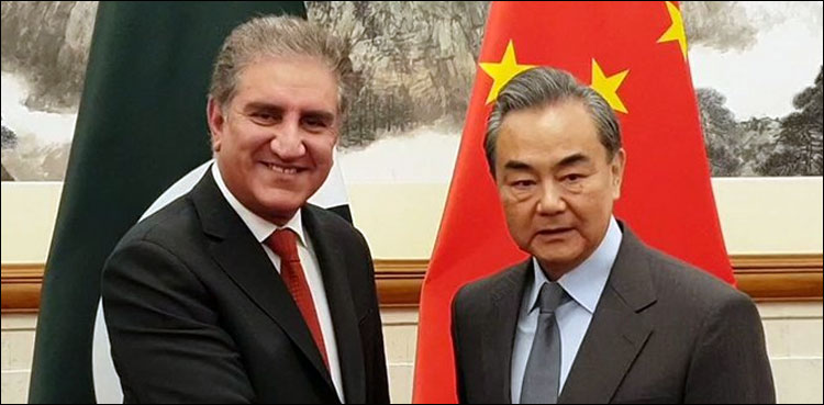 Foreign Minister Qureshi calls on his Chinese counterpart in Beijing