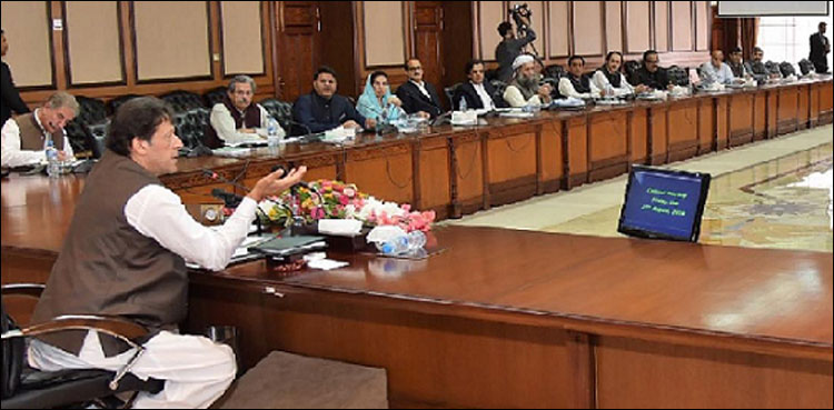 PM Imran chairs federal cabinet meeting