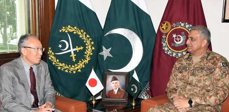 Incoming Japanese envoy calls on COAS Bajwa