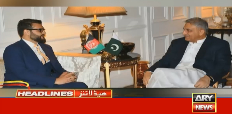 Afghan NSA Hamdullah Mohib calls on COAS Bajwa