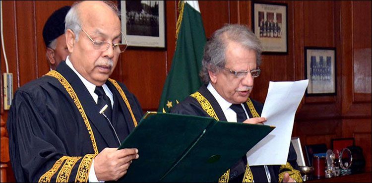 Justice Gulzar Ahmad takes oath as acting CJP