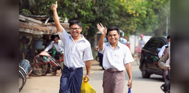 Reuters reporters jailed in Myanmar freed from prison