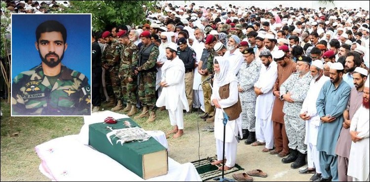 Gwadar attack: Funeral prayer of SSG commando held in Karachi