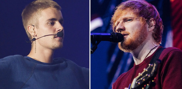 Justin Bieber and Ed Sheeran join forces