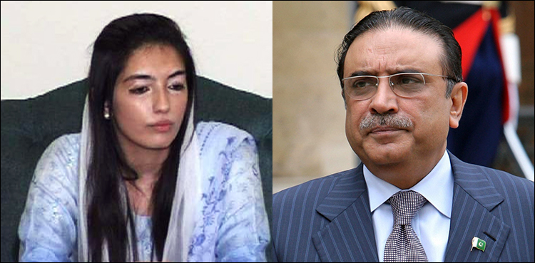 Aseefa Bhutto-Zardari meets father in Parliament House