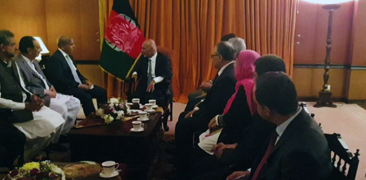 Shehbaz Sharif meets Afghan President Ashraf Ghani