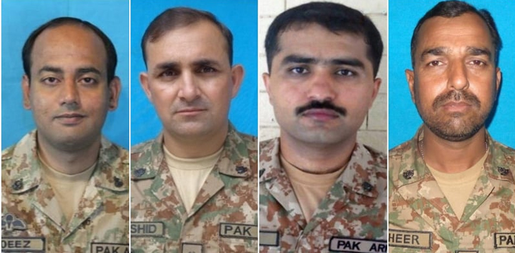 Four Army officials martyred in IED blast in North Waziristan