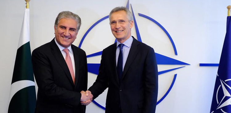 FM Qureshi, NATO Secretary General discuss mutual interest matters