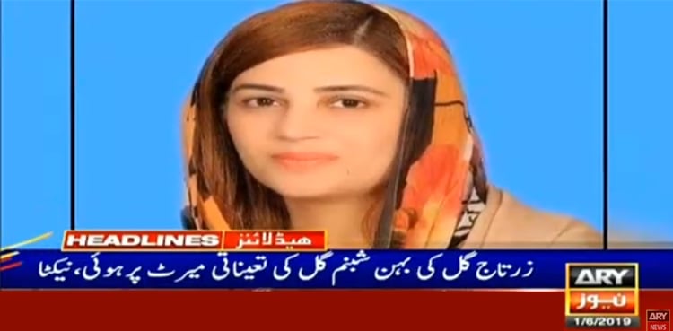 NACTA clarifies 'merit-based' appointment of Zartaj Gul's sister