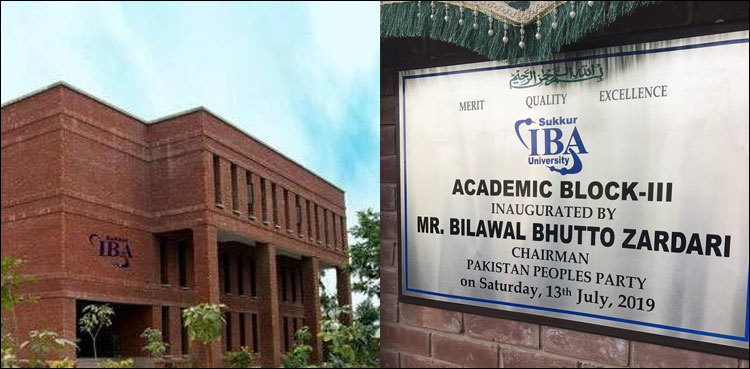 Bilawal inaugurates IBA's newly-built academic block
