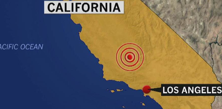 Strong earthquake sets off fires, damages desert city east of Los Angeles