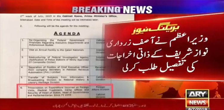 PM Khan seeks personal expenditures’ details of Zardari, Nawaz