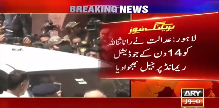 Rana Sanaullah sent to jail on 14-day judicial remand