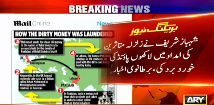 British paper reveals money laundering of millions of pounds aid to Shehbaz govt in Punjab
