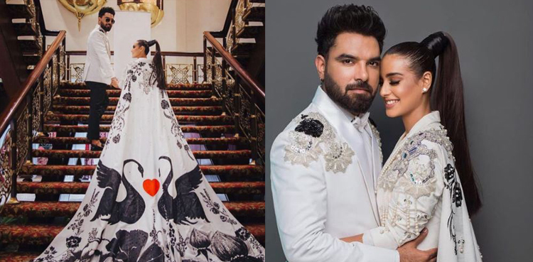 Yasir Hussain proposes to Iqra Aziz at awards show