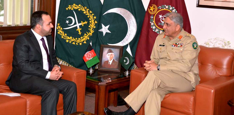 Afghan ambassador calls on COAS Bajwa, discusses regional peace