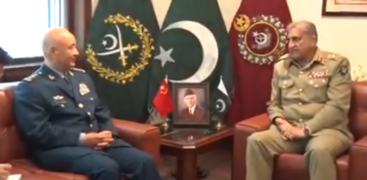 COAS Bajwa, Chinese general discuss prevailing situation in occupied Kashmir