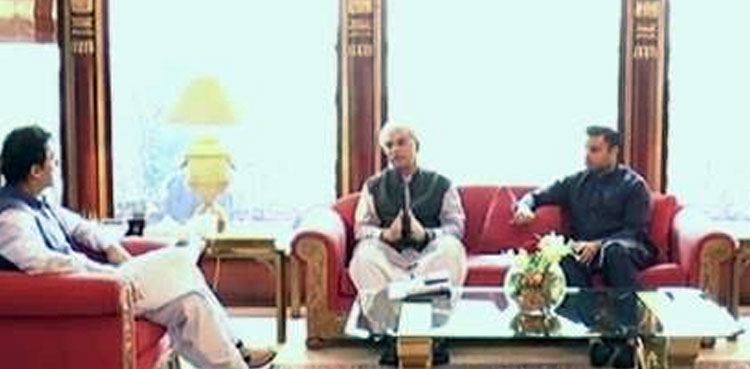 SAPM on Health briefs PM about steps being taken for development and improvement