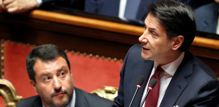 Italian PM to resign, denounces Salvini for sinking government