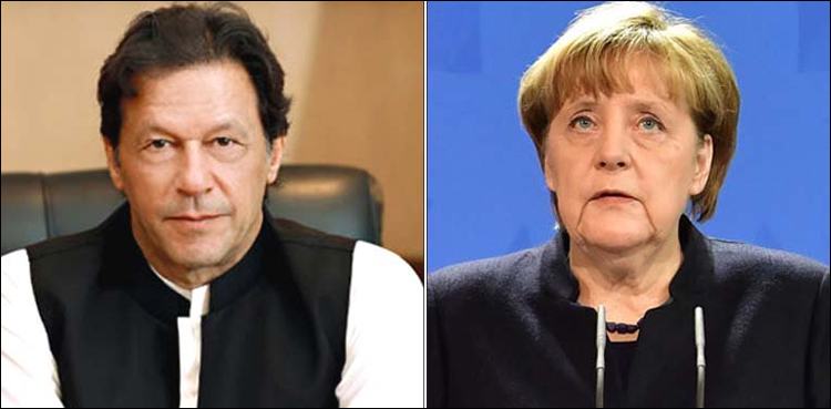 PM Khan, German chancellor discuss Kashmir crisis