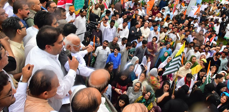 PTI holds rally in Islamabad to show solidarity with Kashmiris