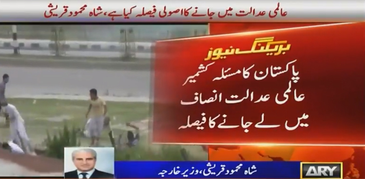 Pakistan decides to approach ICJ over Kashmir issue: FM Qureshi