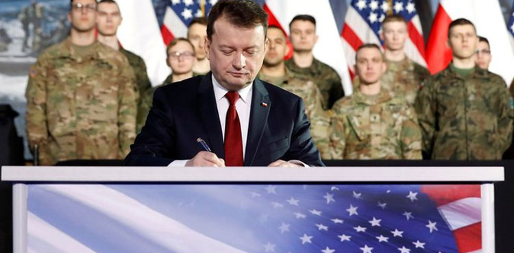 Warsaw, Washington agree on locations for new U.S. troops in Poland: minister