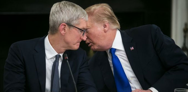 Trump says Apple will spend 'vast sums' in US