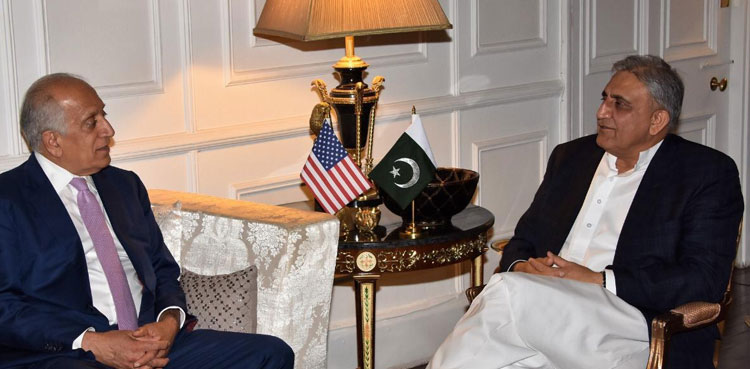 US envoy Zalmay Khalilzad calls on COAS Bajwa