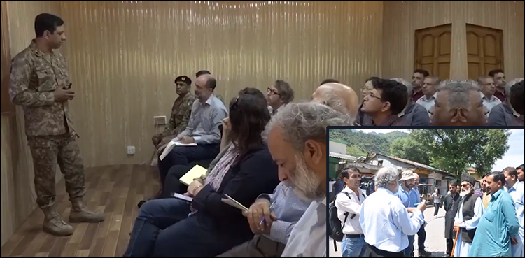 Foreign media correspondents visit LoC, get briefing on Kashmir situation