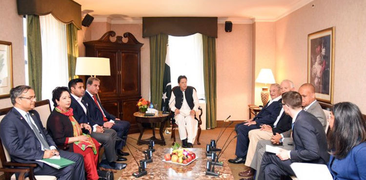 PM Imran Khan meets billionaire George Soros in New York