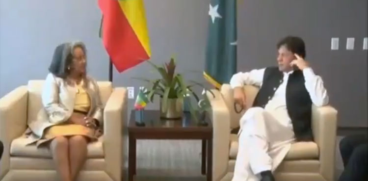 PM Imran Khan meets Ethiopian President on UNGA sidelines