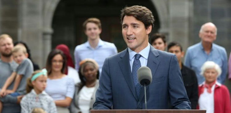 Trudeau opens bruising Canada election campaign