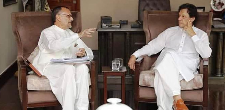 PTI leader Azam Swati meets PM Imran Khan