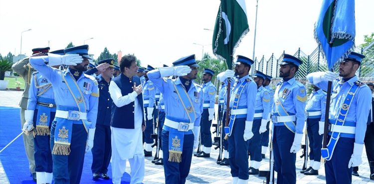 PM lauds PAF role in country's defence during visit to Air Headquarters