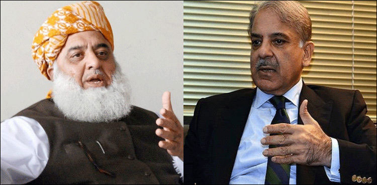 Shehbaz Sharif telephones Maulana Fazlur Rehman of JUIF