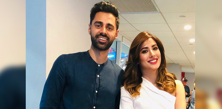 Mehwish Hayat bumps into Hasan Minhaj at US Open final