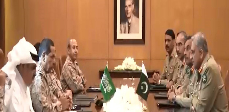 COAS Bajwa, Saudi commander discuss regional security   