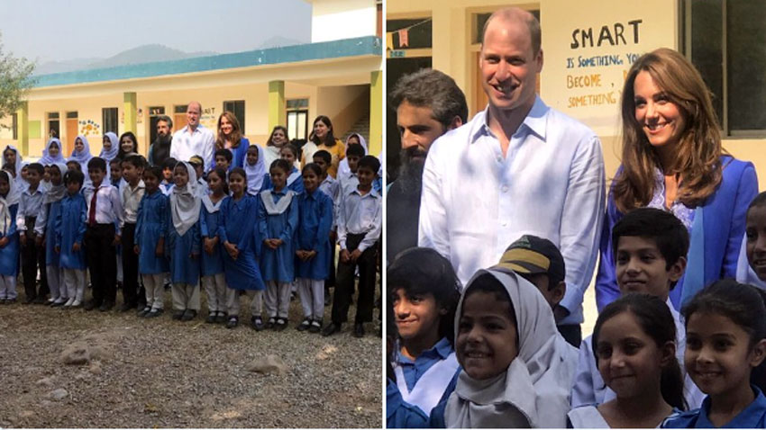 Royal couple tours govt girls' school in Islamabad