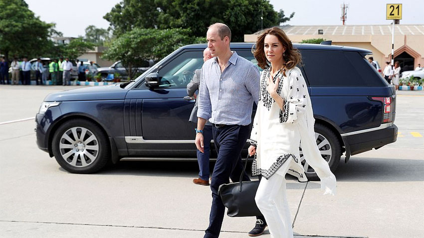 Royals arrive back in Islamabad