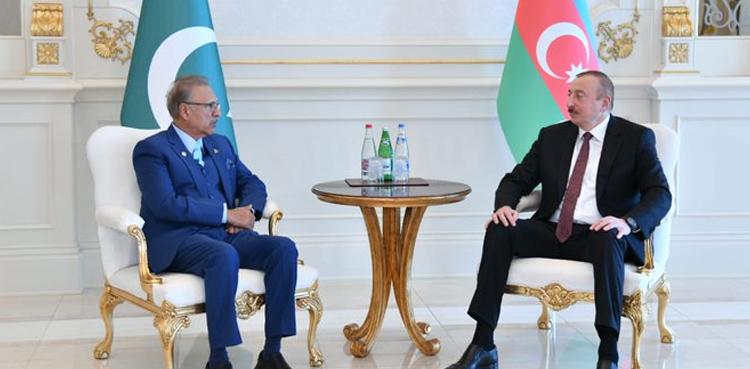 President Alvi, Azerbaijani counterpart discuss bilateral relations