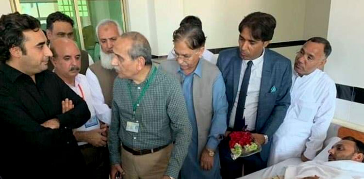 Bilawal Bhutto visits quake-hit areas of AJK
