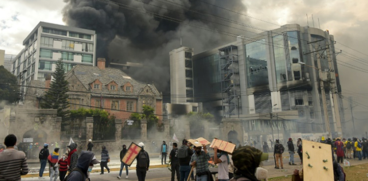 Ecuador protest talks set for Sunday as capital locks down