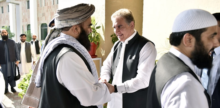 Afghan Taliban delegation meets FM Qureshi, agrees on restarting peace talks