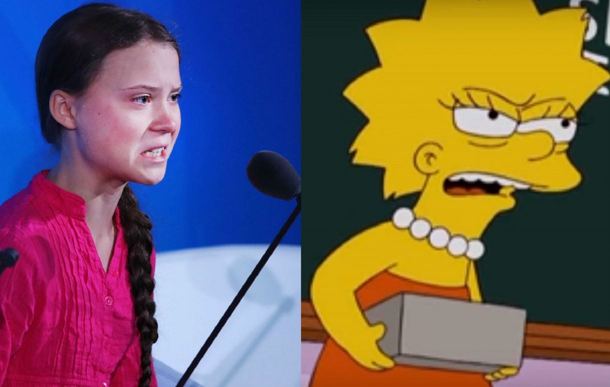 Did 'The Simpsons' predict Greta Thunberg's climate change speech?