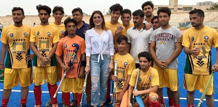 Mehwish Hayat says work is needed at grassroots level to revive Hockey