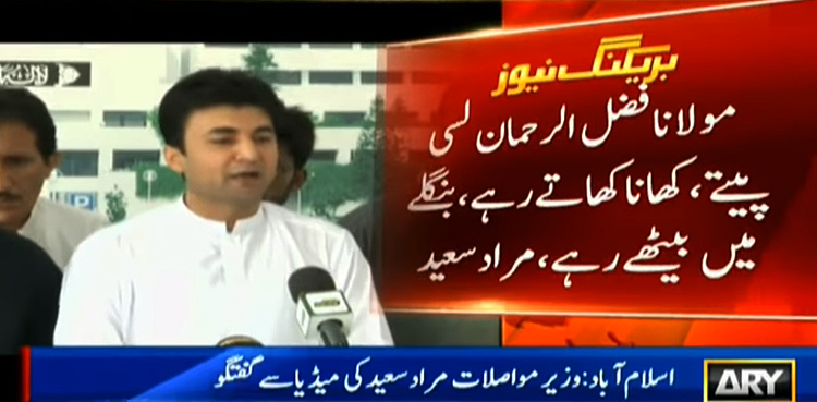 Fazal-ur-Rehman did nothing for Kashmir cause: Murad Saeed