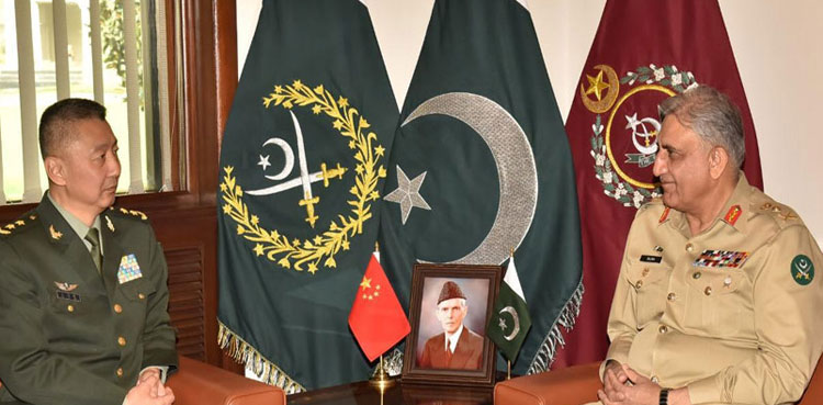 Chinese army deputy commander, COAS Bajwa discuss mutual interest matters